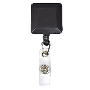 Square Retractable Badge Reel with Belt Clip