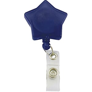 Star Shaped Retractable Badge Reel with Belt Clip