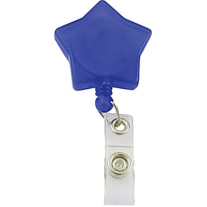 Star Shaped Retractable Badge Reel with Belt Clip