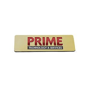 3" x 1" Metal Name Badge