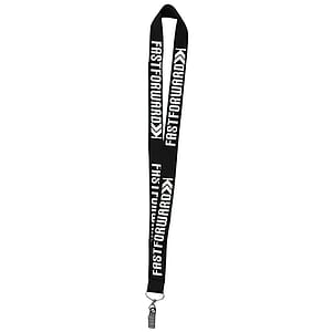 1 Inch Polyester Silkscreen Lanyard