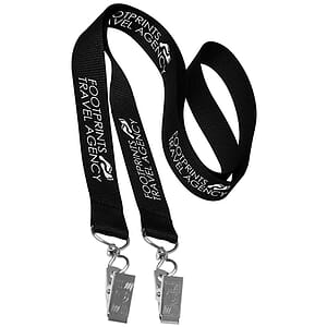 0.75" Double Ended Polyester Lanyard