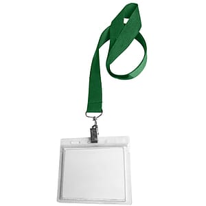 0.75" Lanyard Screen Printed with Badge Holder
