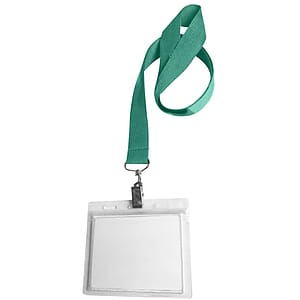 0.75" Lanyard Screen Printed with Badge Holder