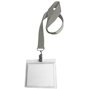 0.75" Lanyard Screen Printed with Badge Holder