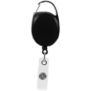 Oval Carabiner Retractable Badge Reel