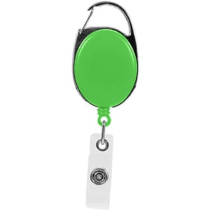 Oval Carabiner Retractable Badge Reel