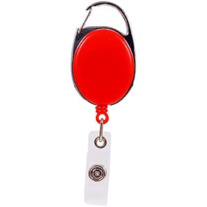 Oval Carabiner Retractable Badge Reel