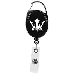 Oval Carabiner Retractable Badge Reel