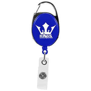 Oval Carabiner Retractable Badge Reel
