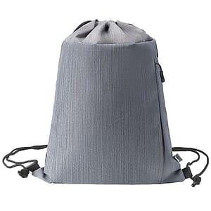 RejuVe MOTO Recycled Heather Drawstring Bag