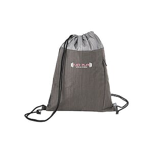 RejuVe MOTO Recycled Heather Drawstring Bag