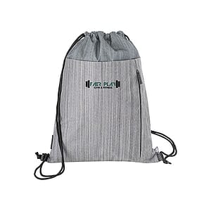 RejuVe MOTO Recycled Heather Drawstring Bag