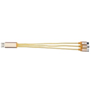 Metallic 3-in-1 Charging Cable