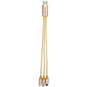 Metallic 3-in-1 Charging Cable