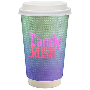 16 oz Full Color Paper Cup with Lid
