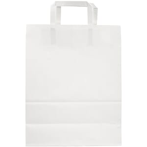 Large FSC Certified White Paper Bag