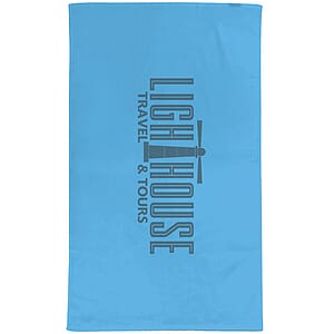 24" x 42" Terry Velour Dobby Hem Fitness Towel
