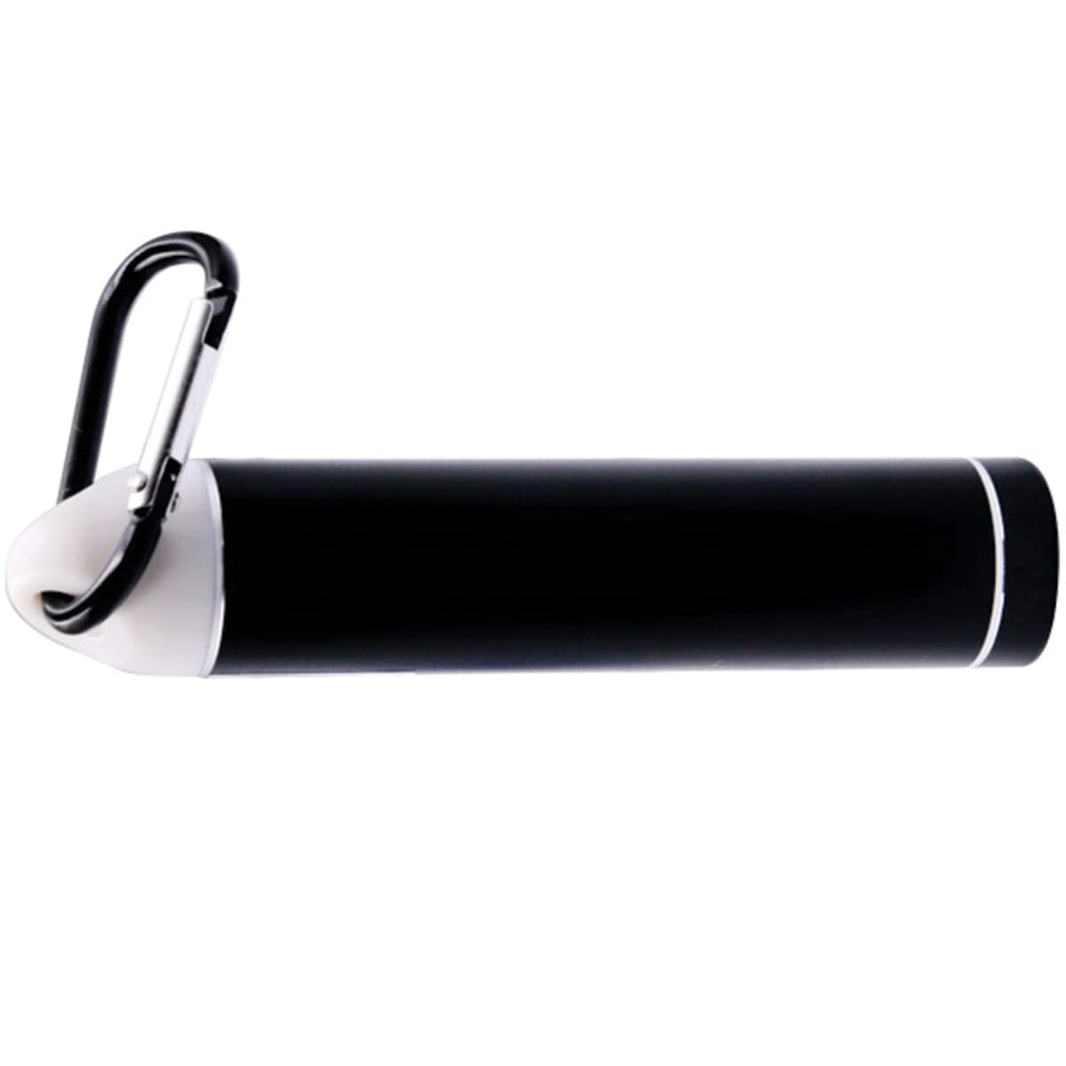 2200 mAh Aluminum Power Bank with Carabiner