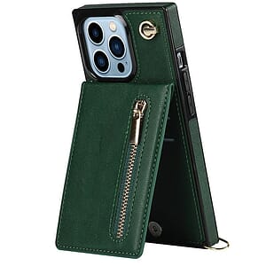 Crossbody Lanyard Leather Phone Wallet Case for iPhone 11/12/13