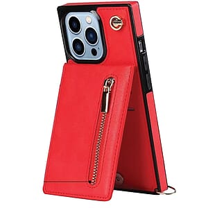 Crossbody Lanyard Leather Phone Wallet Case for iPhone 11/12/13