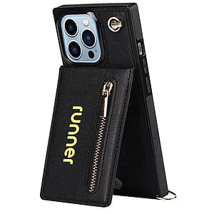 Crossbody Lanyard Leather Phone Wallet Case for iPhone 11/12/13