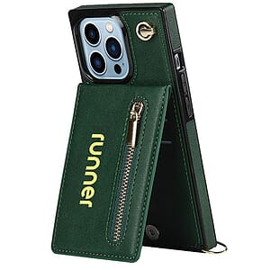 Crossbody Lanyard Leather Phone Wallet Case for iPhone 11/12/13