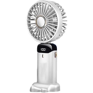 Rechargeable Digital Display Folding USB Fan