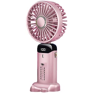 Rechargeable Digital Display Folding USB Fan