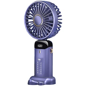 Rechargeable Digital Display Folding USB Fan