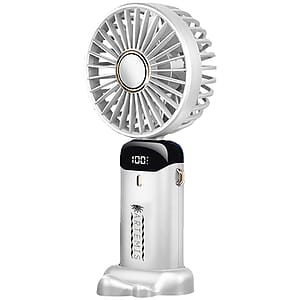 Rechargeable Digital Display Folding USB Fan