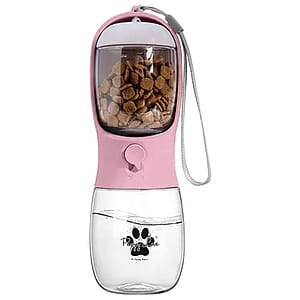 10 oz Pet Water Bottle with Food Container