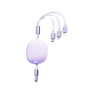 3.9ft Retractable Multi Charging Cable Cord