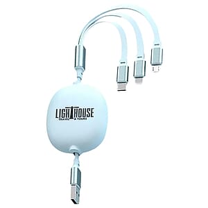 3.9ft Retractable Multi Charging Cable Cord