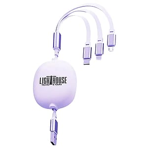3.9ft Retractable Multi Charging Cable Cord