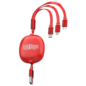 3.9ft Retractable Multi Charging Cable Cord