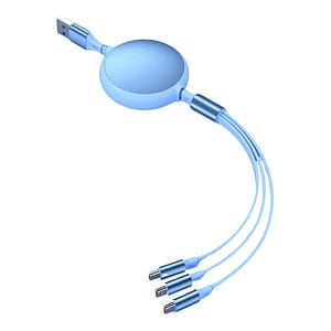 Retractable Multi 3 in 1 Charging Cable 3.9FT
