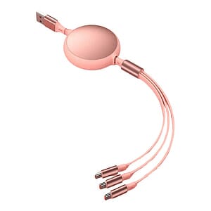 Retractable Multi 3 in 1 Charging Cable 3.9FT