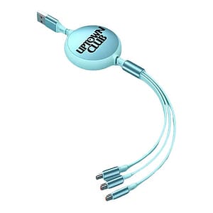 Retractable Multi 3 in 1 Charging Cable 3.9FT