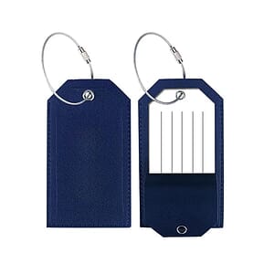 Leather Travel Luggage Tag For Suitcase