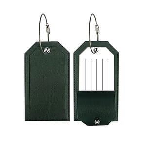 Leather Travel Luggage Tag For Suitcase