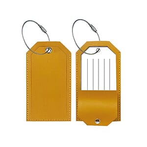 Leather Travel Luggage Tag For Suitcase