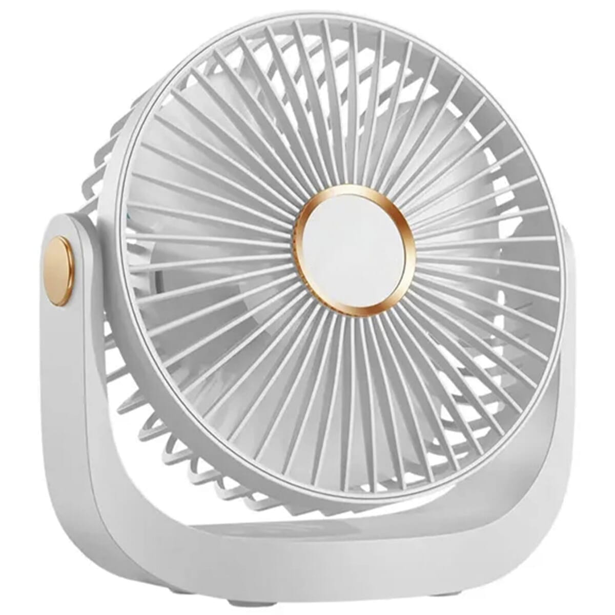 5-Speed Portable Rechargeable Desk Fan with Cover