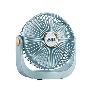 5-Speed Portable Rechargeable Desk Fan with Cover