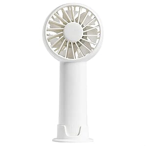 3-Speed USB Rechargeable Battery Fan with Base