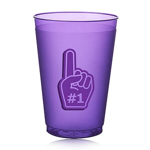 12 oz. Flex Frosted Plastic Stadium Cups