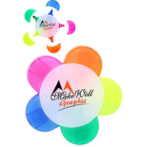Flower Multi-Color Highlighters