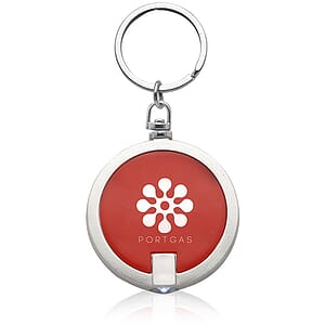 Round LED Keychains