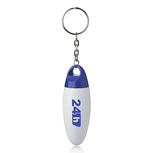 Dallas Plastic Pill Bottle Keychains