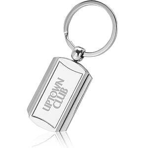 Rounded End Metal Keychains